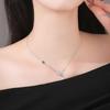 Luminous Butterfly Mother-of-Pearl Zircon Choker: Elegant Women's Necklace