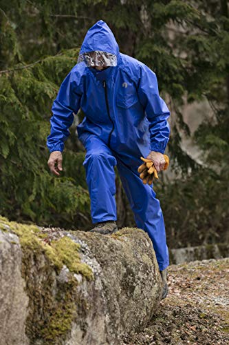 Kapitän Hirsch (Kapitän Hirsch) Regenanzug, Regenbekleidung Set, CS, Langlebig und Wasserdicht, Größe 3L, Blau, UX-2613