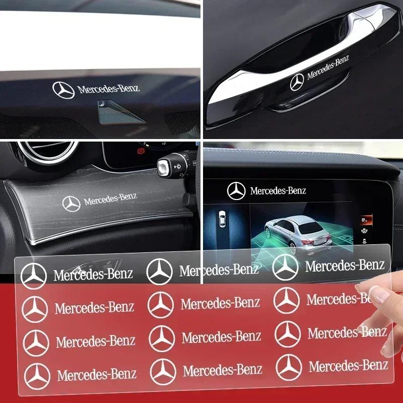 XFAXA1 2025 For Mercedes-Benz Car Goods Brake Caliper Badge Sticker Decorate Decal For Mercedes Benz AMG W204 W205 W212 W213 W221 W117