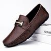 Live Stream Explosion British Style Doudou Shoes Men's Foot Cover Summer 2025 New Business Leisure One-pedal Men's Leather Shoes