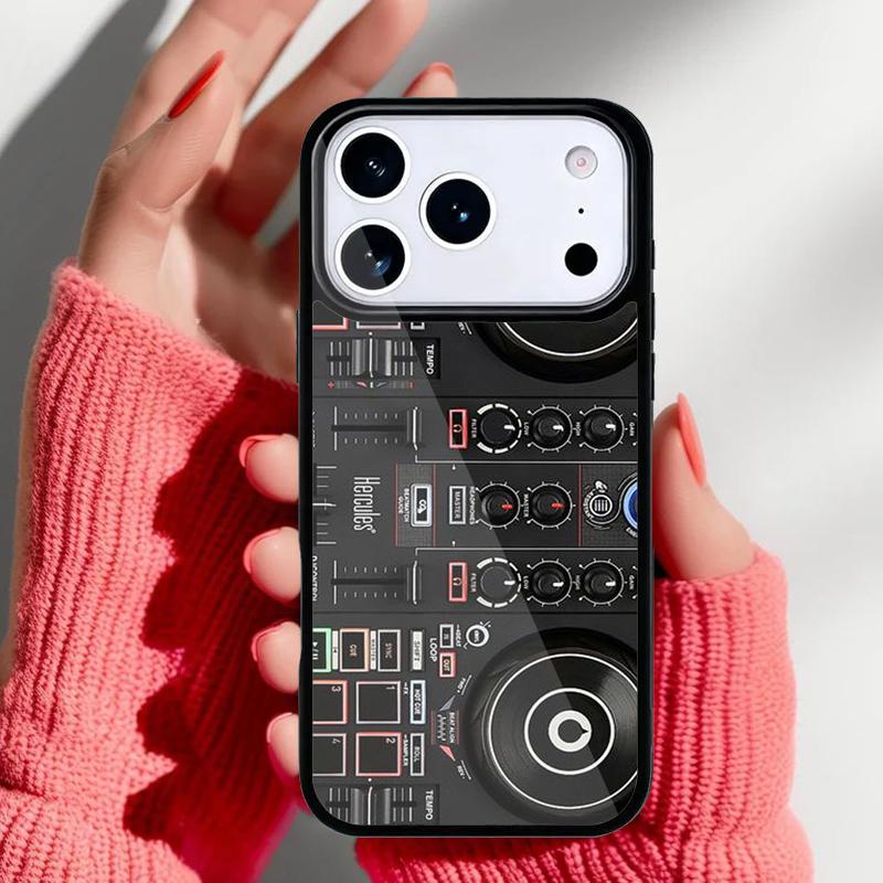 

Diy Cover Digital Mixer Dj Turntabl Phone Case for iPhone 17 16 15 14 13 Pro Max Back Cover for 12 11 Pro Coque iPhone 12 Pro Max