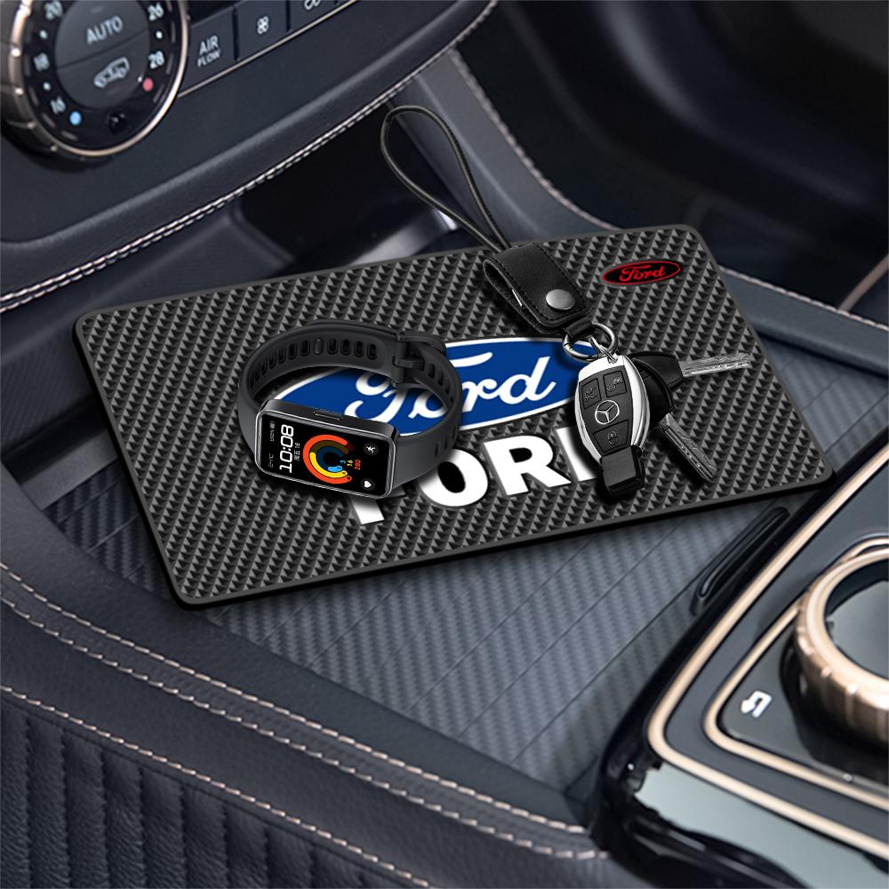 1/2PCS Car Anti Slip Mat Phone Pad Auto Dashboard Silicone Sticky Pad for Ford Kuga ST Racing C-Max Fusion Ranger Mustang Shelby