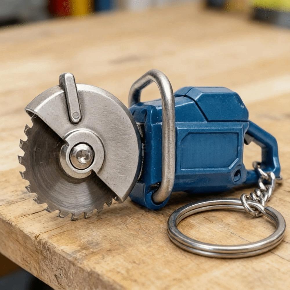 Pryskyřice Přenosná Klíčenka s motorovou pilou Kroužek Přívěsek na tašku Přenosná Úhlová bruska Klíčenka Ruční Venkovní Zahradnictví Prořezávání