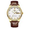 Influencer Brand Men's Tycoon Gold Luminous Waterproof Steel Watch