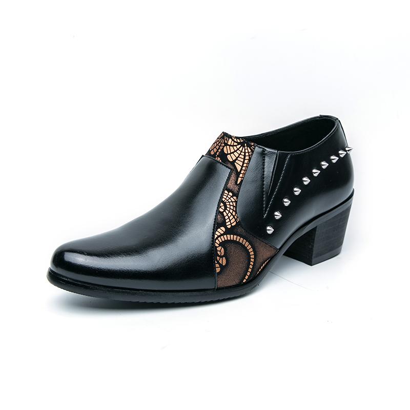 Fashion 2025 Summer Ankle Boots Casual Leather Shoes Men Mid Heels Sandals Side Loafers Zip Boots Cutout Breathable Zapatos