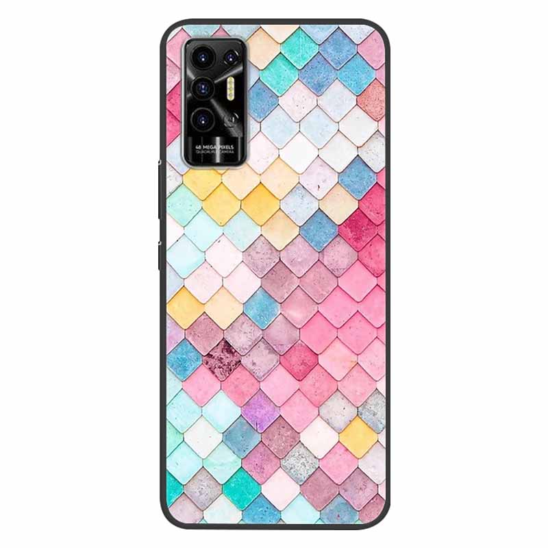 For Tecno Pova 2 Case Pova2 Shockproof Soft silicone TPU Back Cover For Tecno Pova 2 Phone Cases Pova2 2021 Case Cute Cartoon