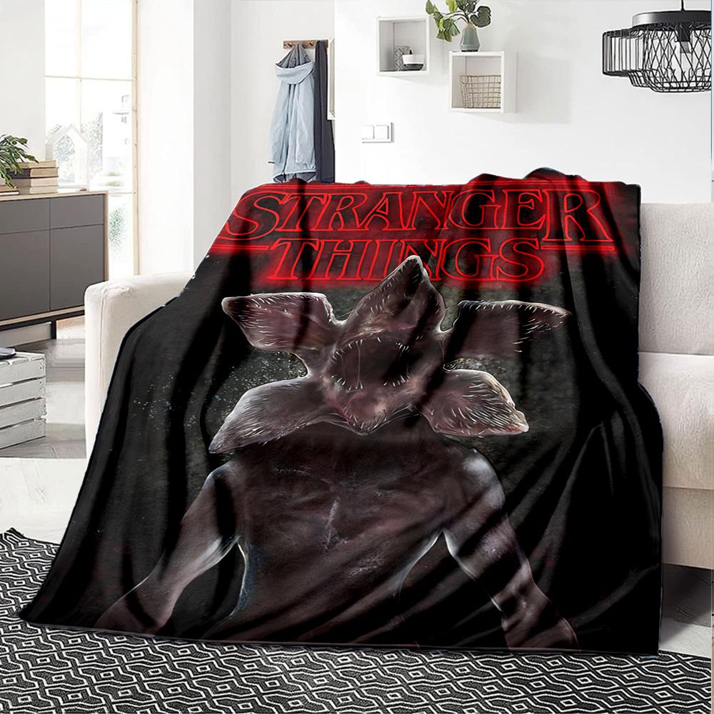 1pc Stranger Things Dark Dimension flannel Blanket for Super Soft Cute Comfort Blanket for Travel Bedding Couch Sofa Blanket Y82531