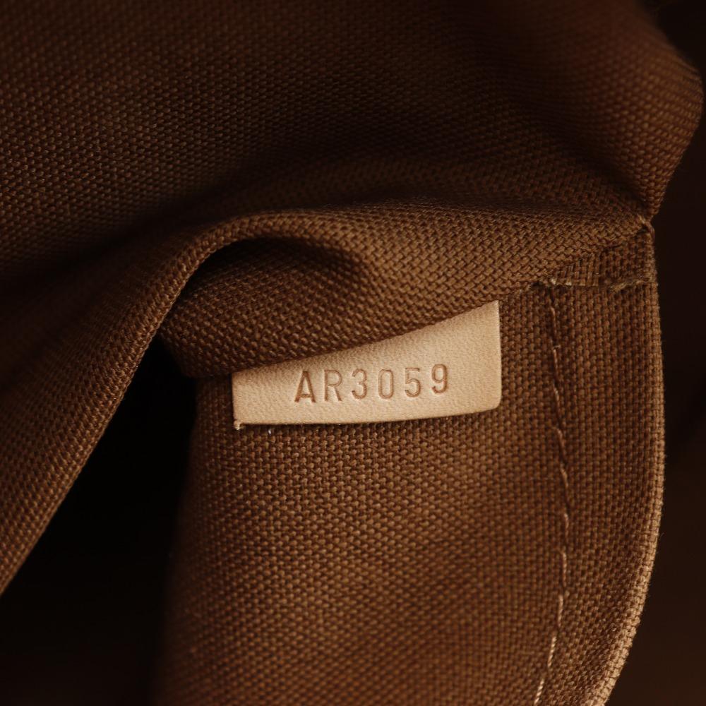 Louis Vuitton Sportliche bobourg Boston Tasche M97036 Braun Monogramm Leinwand unisex Gebraucht