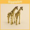 Handmade Copper Giraffe Sculpture Collectors Edition For Creative Market Displays