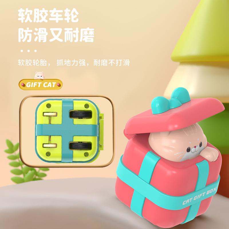 Press The Sliding Toy Car, Creative Cute Cartoon Douyin Internet Celebrity Gift Cat