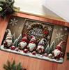 Christmas Themed Entrance Mat Anti Slip Mat Santa Claus Christmas Decoration Area Mat Merry Christmas Christmas Party Decor