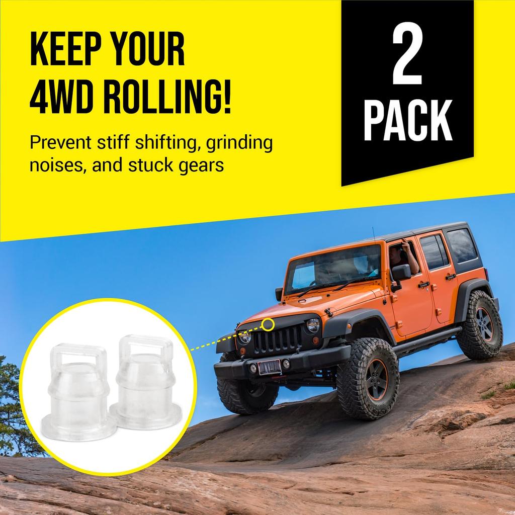 Mission Automotive [2 Pack] Transfer Case Cable Bushing Fits Jeep Wrangler JK 2007-2018 and