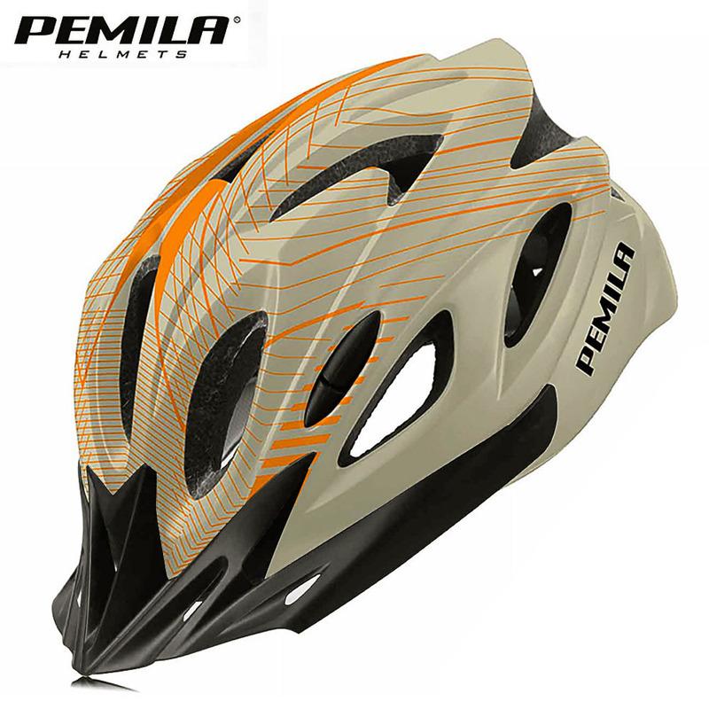 PEMILA 2024 Neuer ultraleichter Fahrradhelm, Fahrradschutzkappe, MTB-Fahrradhelm für Damen und Herren, Rennausrüstung, Fahrradhelm-Visier