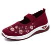 Ladies Traditional Cloth Shoes New - Soft Sole Low Slope Heel Embroidered Flat Shoes Casual Retro Comfortable Daily Wear