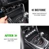 ABS Schwarz Auto Schalthebel Panel Vordere Aufbewahrungsbox für Subaru BRZ Toyota 86 2022-2025 Zentrale Aufbewahrungsbox Handybox, Schalthebel Organizer Tablett Auto