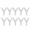 10PCS Soft Hose Fittings Y Type Connector Aquarium Fish Tank Air Pump Junction 3 Way Connector