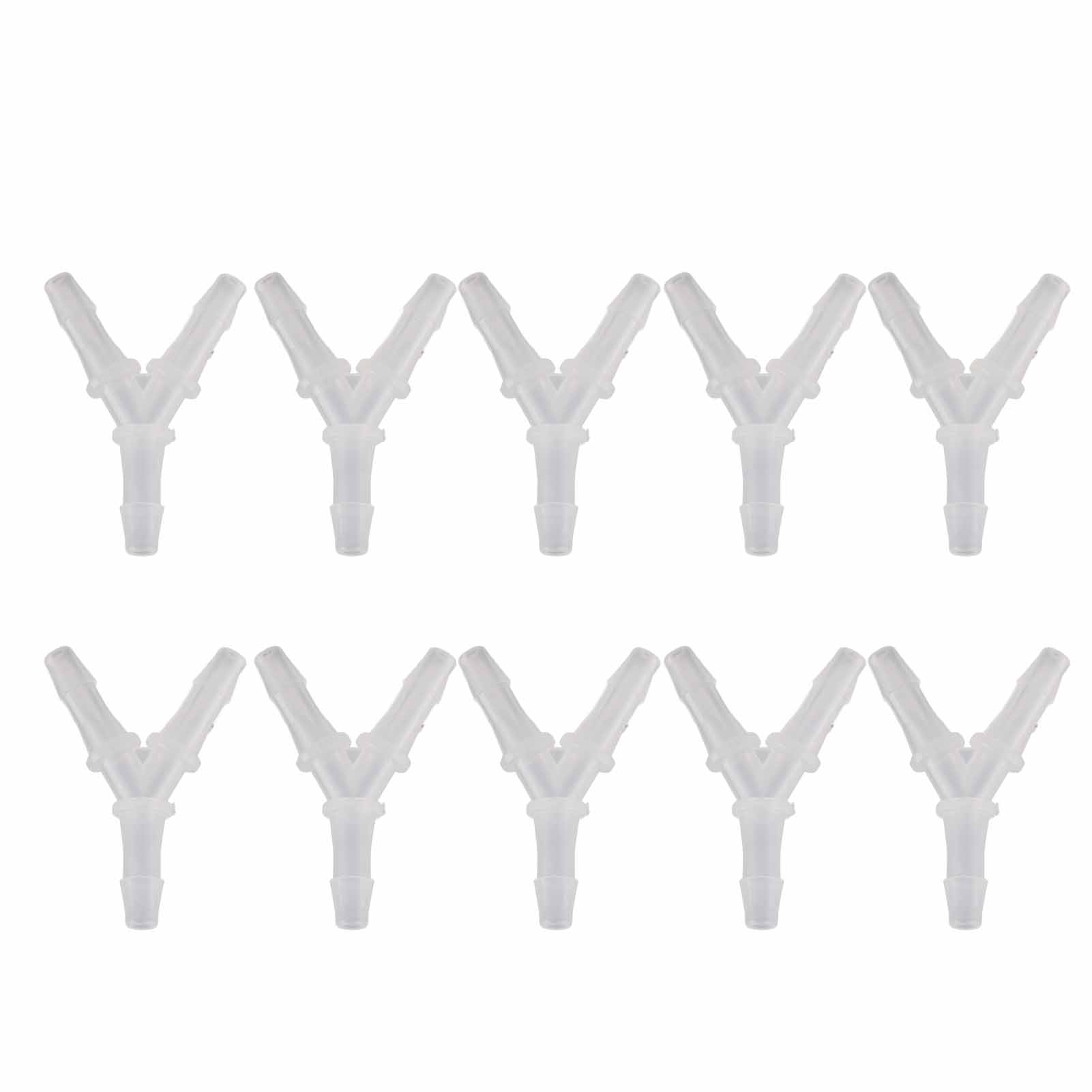 

10PCS Soft Hose Fittings Y Type Connector Aquarium Fish Tank Air Pump Junction 3 Way Connector Type 1