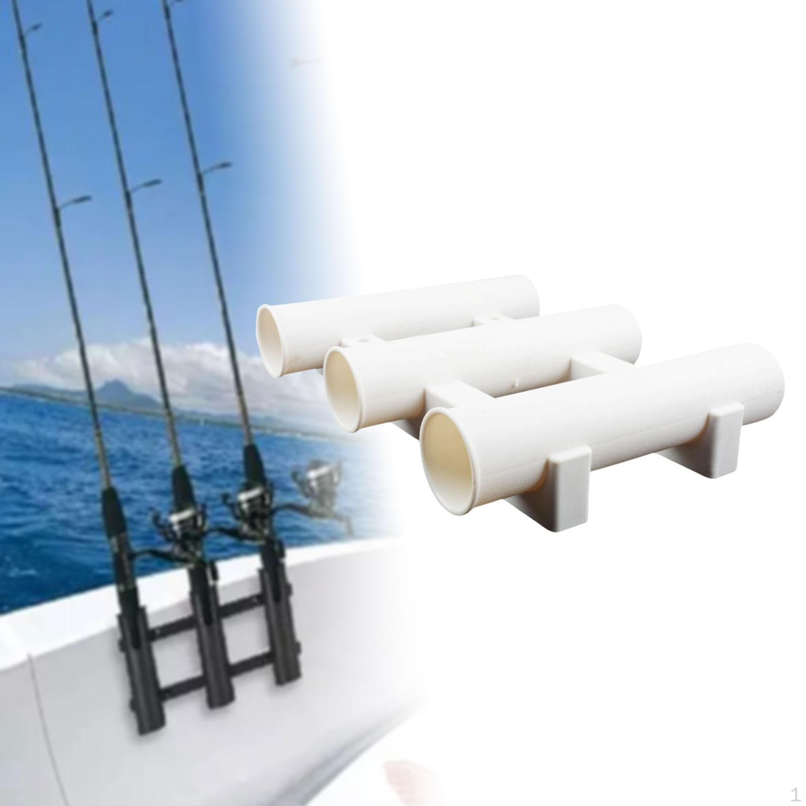 

Fishing Rod Holder ,Tube 3 Rack, Convenient Storage, Vertical with 4 Screws Rests Support for белый