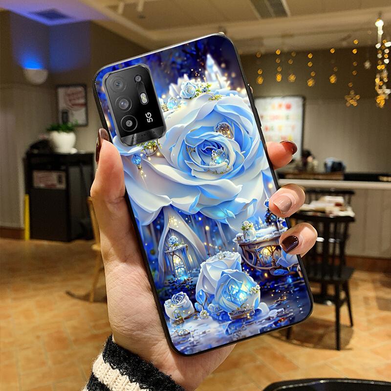 Natura kwiat piwonia róża etui na telefon do OPPO Reno 10x zoom 9 8 Pro 7 Pro 6 6Pro 5 4 Pro 3 Pro 2 2Z 7lite 8lite Reno 5 Z