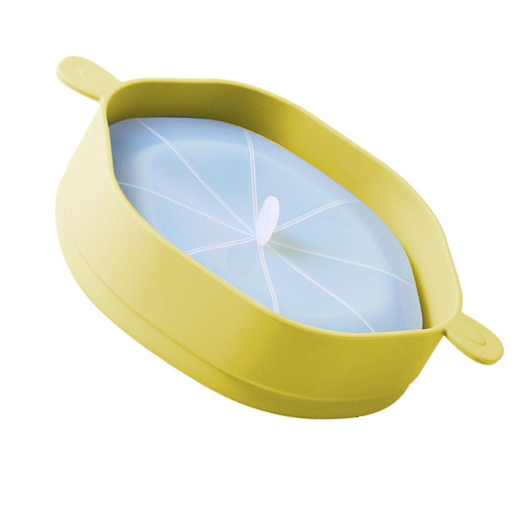 Silicone Popcorn Bucket with Handle Foldable Large Capacity Heat Resistant Microwave Popcorn Maker