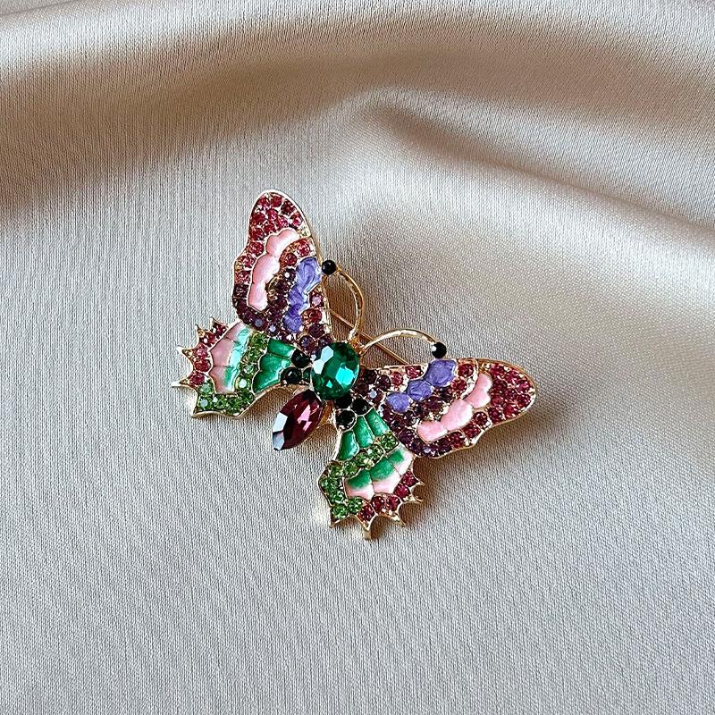 Dong An Di Oil Enamel Insect Butterfly Coat Button Brooch Daily Commuting Collar Flower
