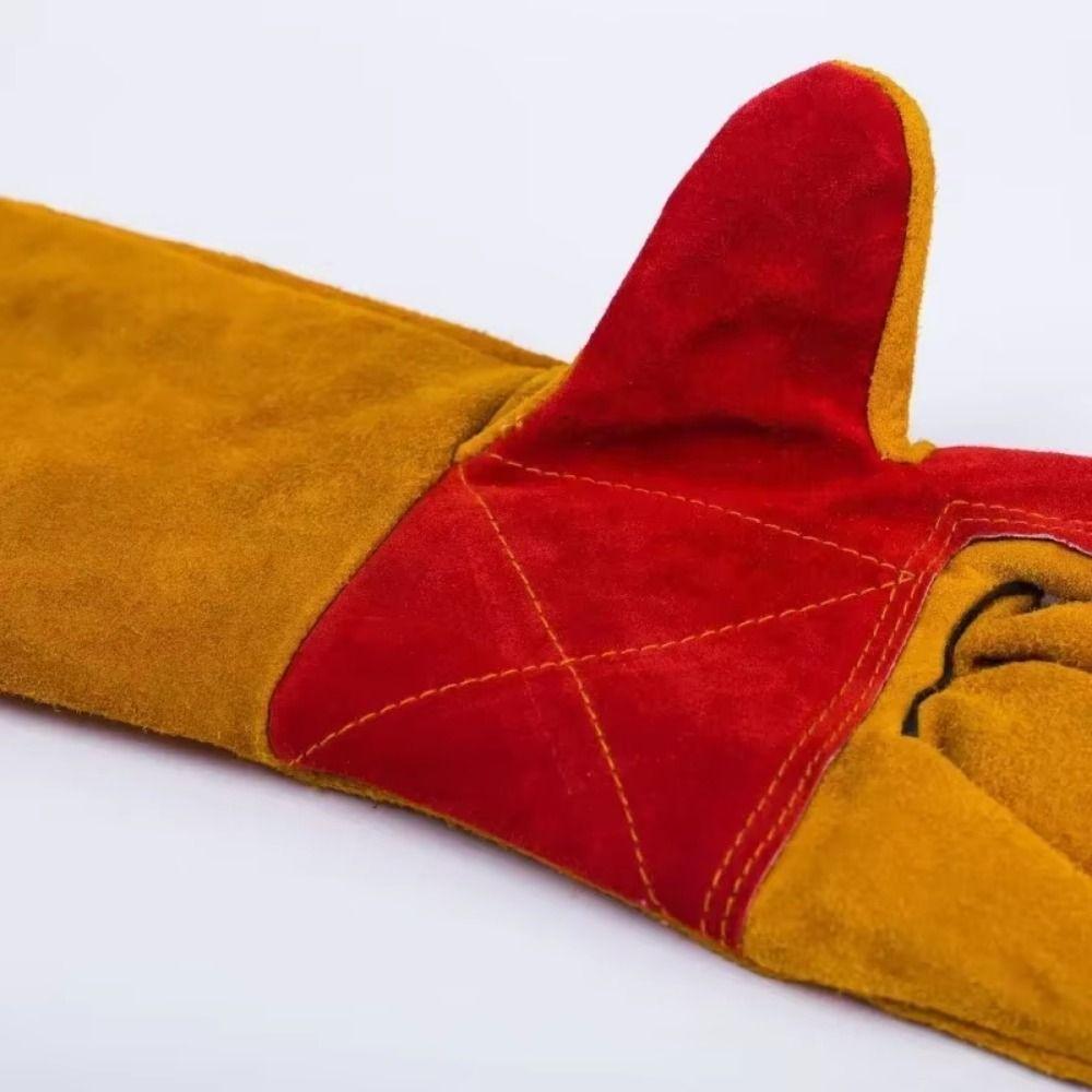 Lengthen 60cm Outdoor Welding Gloves Comfortable Long Sleeves Barbecue Gloves Hand Tools