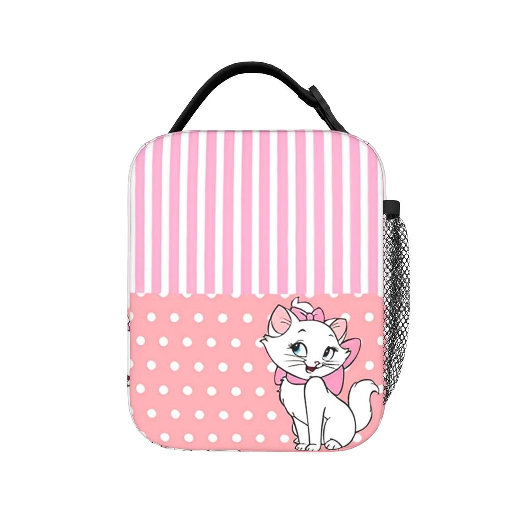 Maries Cat Insulated Lunch Bags Thermal Bag Reusable,Lunch Container Leakproof Lunch Box Tote Bento Pouch Office Picnic