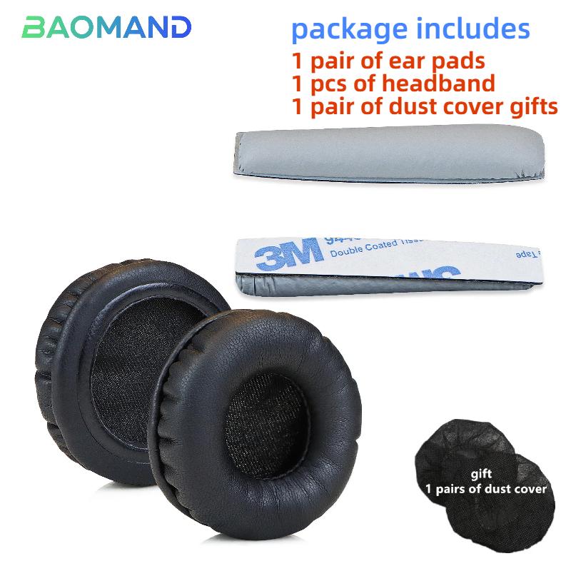 1 Set Replacement Ear Pads Earpads Headband for Sennheiser PX100 PX80 PX90 Headphones Memory Foam Ear Cushion Cover