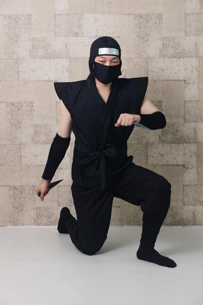 Clearstone Cosplay Halloween Ninja Size Black Suit, Unisex, 3L,