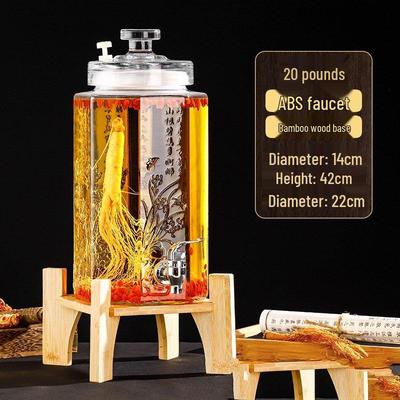 ZISIZ Glass Fermentation Bottle with ABS Tap