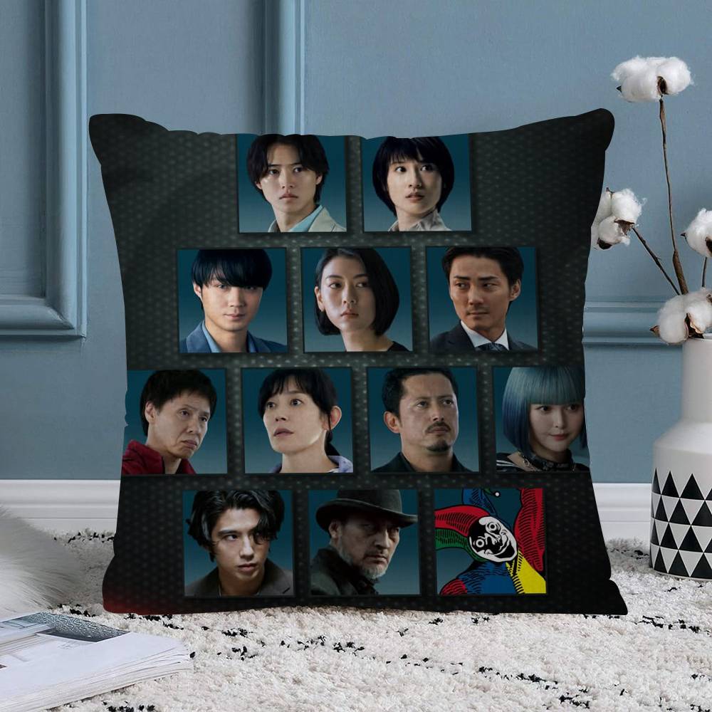 Hot TV Alice In Borderland Pillow Cover for Bedroom Room and Living Room Sofa Decorative Cushion Cover