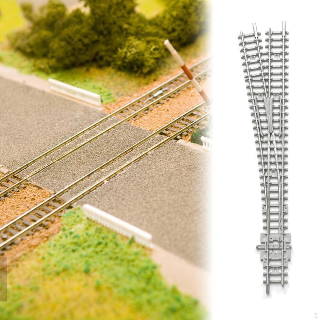 Train Model Turnout Scale for Enthusiasts White Copper 19cmx1.65cm Railroad Railway System