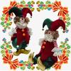 Charming Handmade Clown Figurine For Christmas Decor Plush Material Festive Gift Ideal For Holiday Spirit
