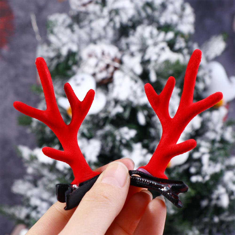Cute Headwear Children Pine Cone Hairpins Antler Hairpin Hair Accessories Merry Christmas Decor