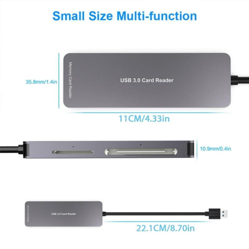 Schneller USB 3.0 Multi-Kartenleser-Adapter für Mobilgeräte für SD/TF/MS/CF-Karten