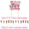 Theme Birthday Party Banner Cake Topper Balloon Gift Baby
