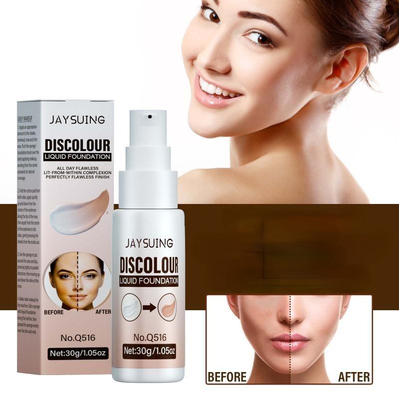 Long-lasting and Portable Concealer Liquid Foundation, Resistant To Color Fading, Warm Skin Tone Foundation