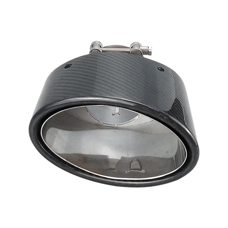 

Овальный плоский выхлопной глушитель из углеродного волокна - Хвостовик из нержавеющей стали