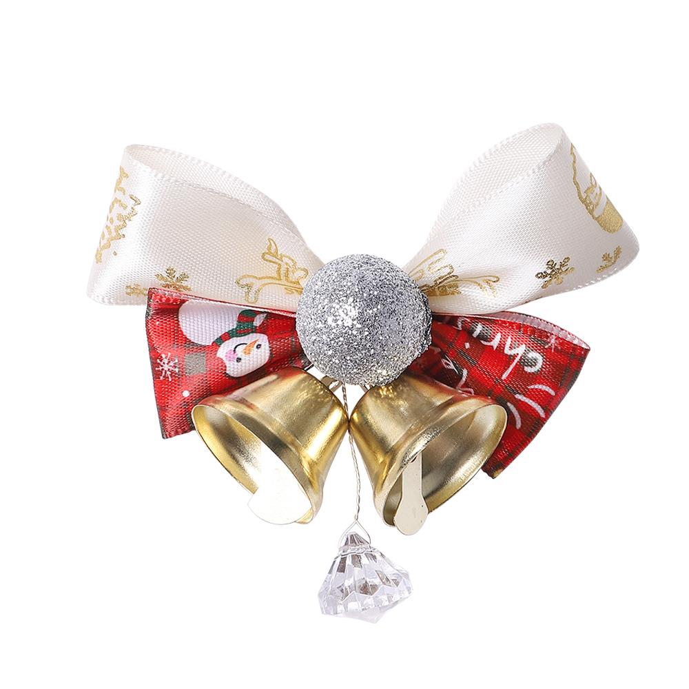 

3 шт. Бант Колокольчик Подвеска на Рождественскую Елку Рождественские Принадлежности Украшение Орнамент для Домашнего Декора Новый Год 2026 Навидад DIY Аксессуары 3Pcs