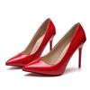 Fashion 2025 HOT Women Shoes Pointed Toe Pumps Patent Leather Dress High Heels Boat Shoes Wedding Shoes Zapatos Mujer Blue White