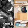 Hat Storage Organizer for Baseball Caps, Lomrsiul Non Slip PVC Coating Hat Rack Hangers for Closet Hat Holder Max 10 Hats Closet Organizers and