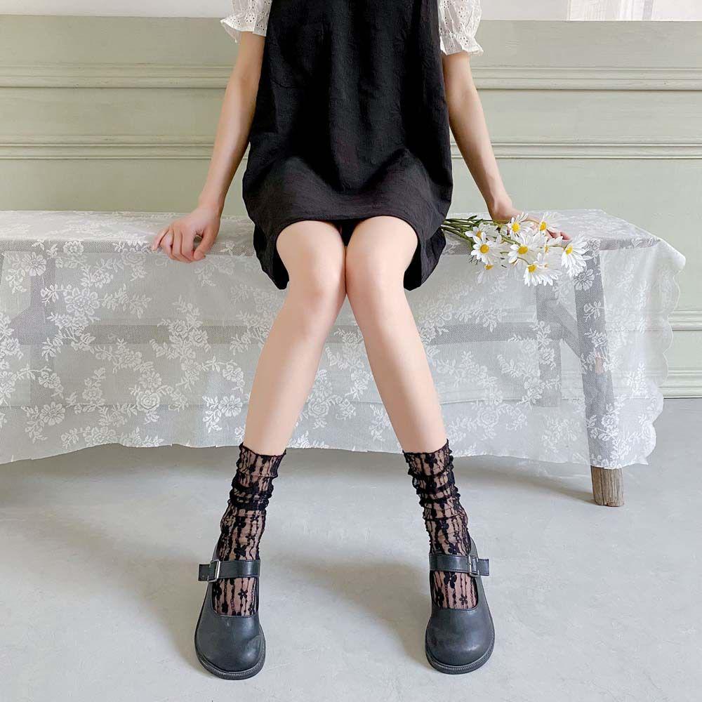 Women's Summer Lolita Over-the-Knee Lace Stockings - Cute Thigh Highs for Beautiful Legs