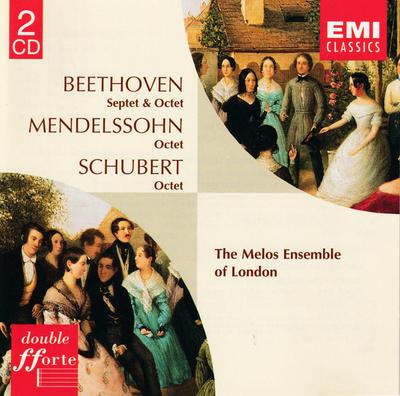 CD BEETHOVEN,MENDELSSOHN,SCHUBERT; MEL - Beethoven;Septet In E Flat  724356975521 EMI Classics 1997 Japan Classical Used