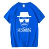 Men Fashion Casual Top Quality Short Sleeve 100% Cotton Loose Heisenberg PrintedTshirt Casual Mens Tshirt Cool Summer Men Tshirt