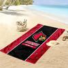 Louisville Cardinals Print Strandtuch, Großes Weiches Schnelltrocknendes Handtuch für Strand Camping Schwimmen