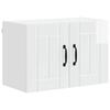 Wall Cabinet LUCCA 2 Pcs High Gloss White 60 X 31 X 40 Cm