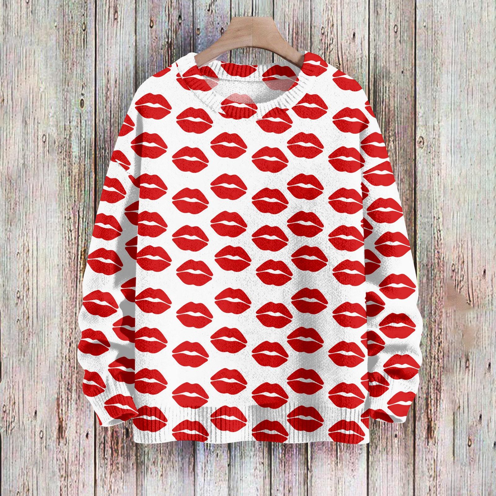 

Свитшоты ко Дню святого Валентина для детей, вязаные свитера для мальчиков и девочек, симпатичные рубашки, осенние свитера с круглым вырезом, топы 130 винный