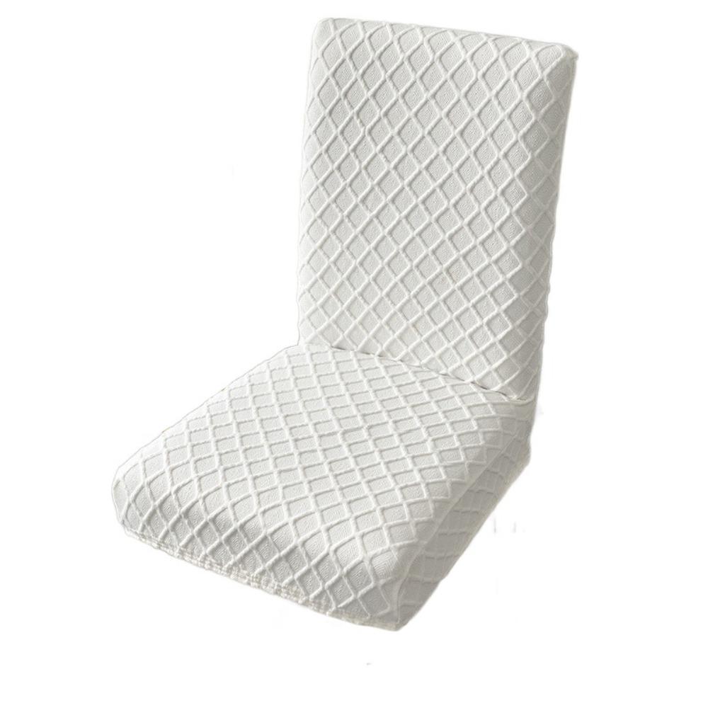 

Elastic Jacquard Chair Cover Dustproof Chair Cushion Protective Case Seat Cover Home L белый