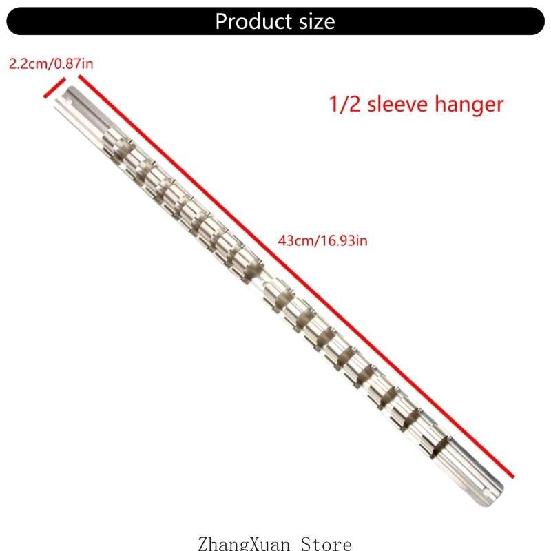 Wall Mounted Socket Holder Steel Socket Storage Rack Simple Installation for Efficient Tool Organization In Garages 3XUF
