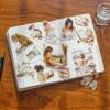 20 Stück/Los Planer Tages-Aufkleber Mädchen-Szenen-Aufkleber DIY Junk Journal Papieraufkleber Planer Dekoration Scrapbook-Aufkleber